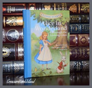 Alice In Wonderland & Through Looking Glass By Carroll Illustrated Hardcover