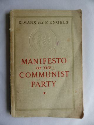 Manifesto Of The Communist Party K Marx F Engels Moscow 1955 Paperback