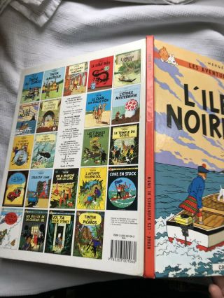 L’Ile Noire Les Aventures De Tintin Herge HB Ed 2