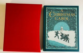 Great Folio Society Edition Slipcase Dickens Christmas Carol Illustrted