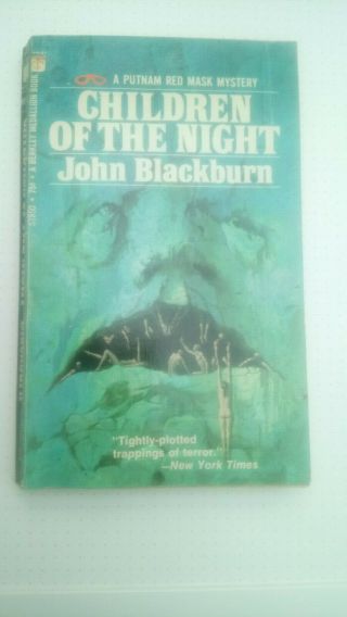 John Blackburn - Children Of The Night - Rare 1966 Usa Signed Paperback
