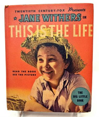 1935 Jane Withers This Is The Life 1179 Big/better Little Book Blb