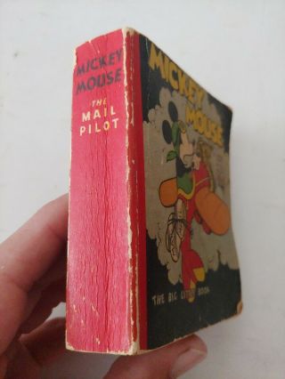 softcover 1933 Little Big Book Mickey Mouse and Mail Pilot Walt Disney 2