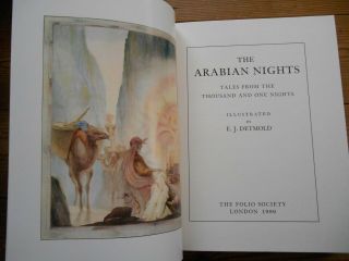 FOLIO SOCIETY - Arabian Nights,  Detmold,  with slipcase 2