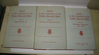 Guide To The Contents Of The Public Record Office Volumes I,  2 And 3