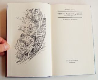 THREE MEN IN A BOAT Folio Society 1964 Jerome K Jerome slipcase illustrated VGC 2