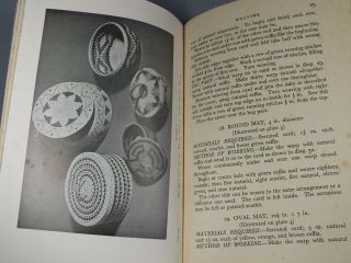 Raffia Work Book By Dryad Press - 1950s - Illustrated Weaving Craft Book