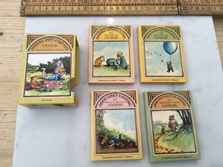 A Set Of Four Vintage Miniature Books,  Pooh’s Pot O’ Honey,  A A Milne,  1978